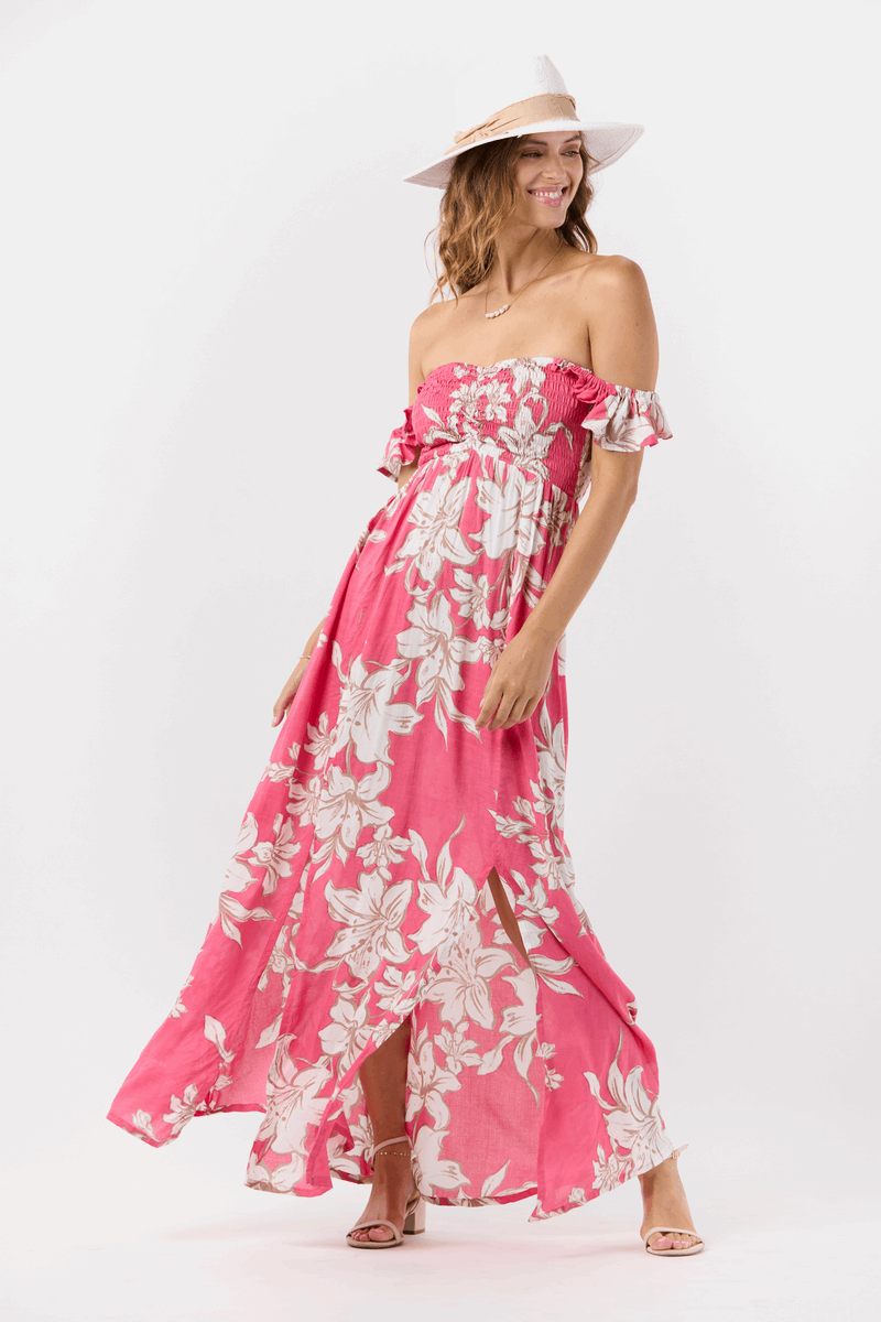 Hollie Maxi Dress - Lily Hot Pink