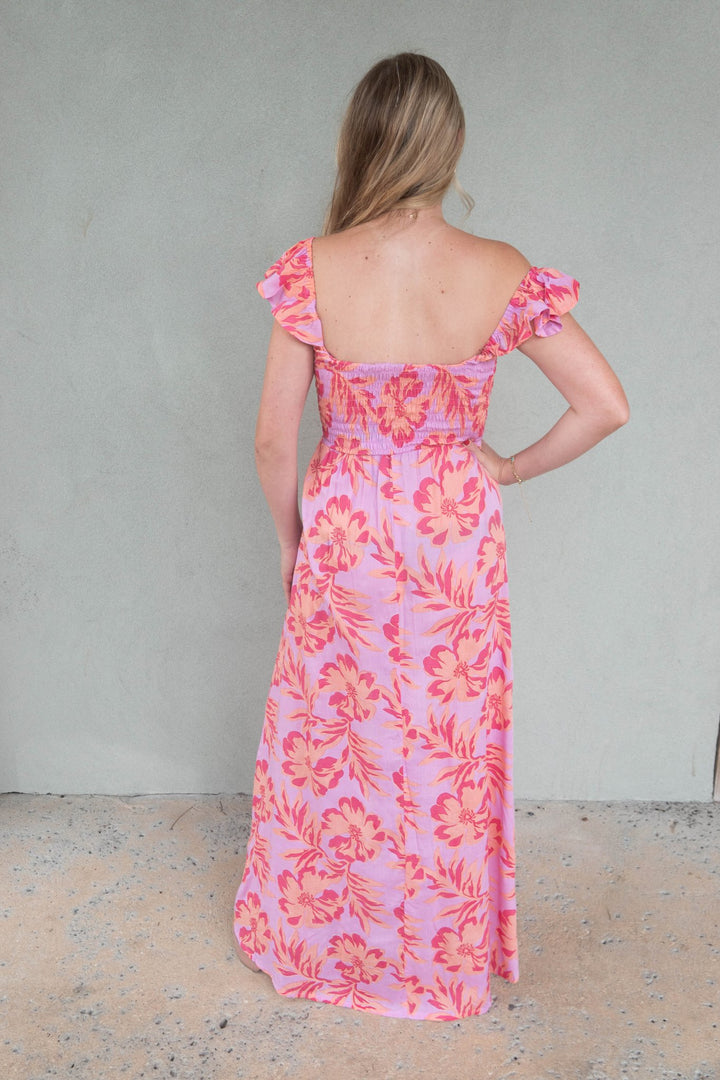 Hollie Maxi Dress - Seychelles Peach - Jaffi's