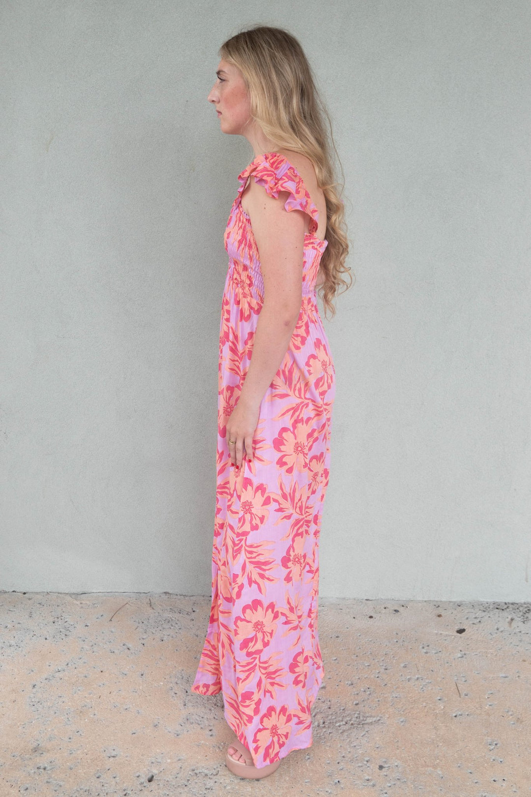 Hollie Maxi Dress - Seychelles Peach - Jaffi's