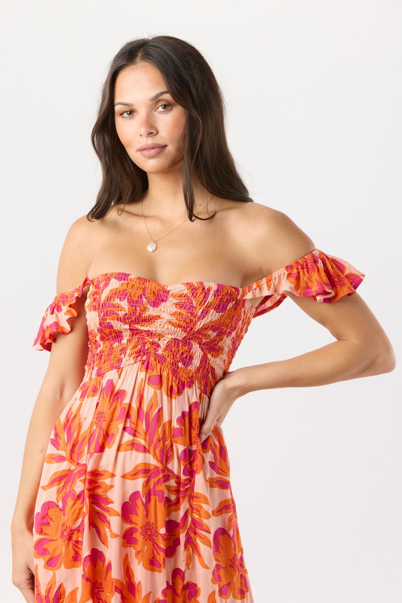 Hollie Maxi Dress - Seychelles Peach - Jaffi's
