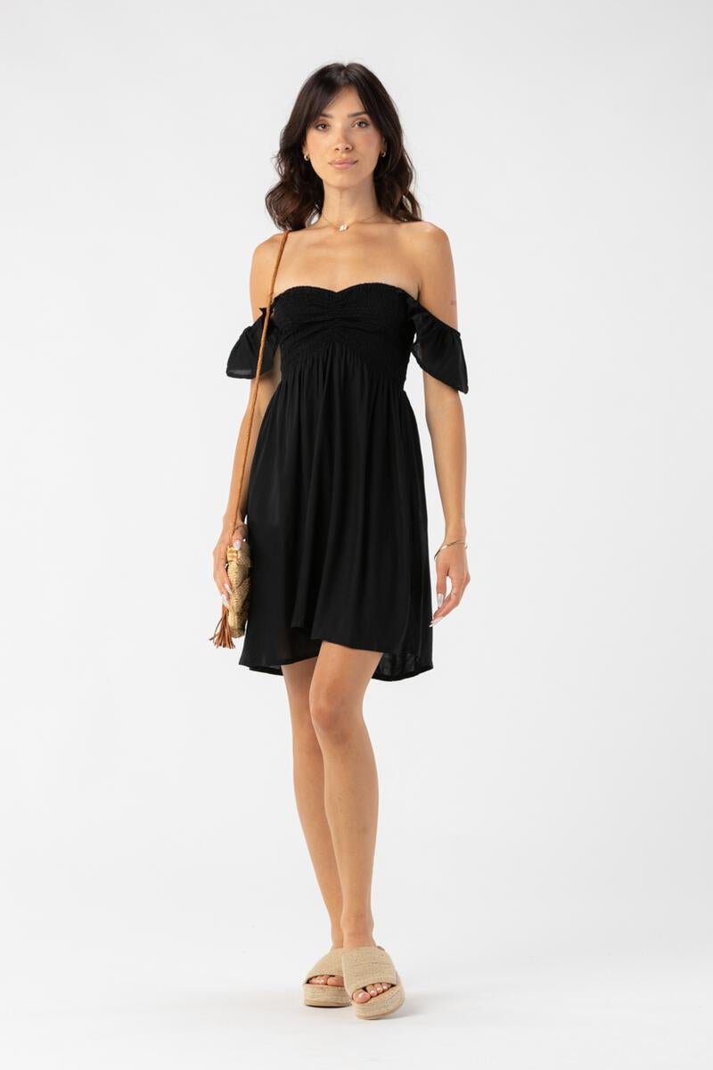 Hollie Mini Dress - Black - Jaffi's