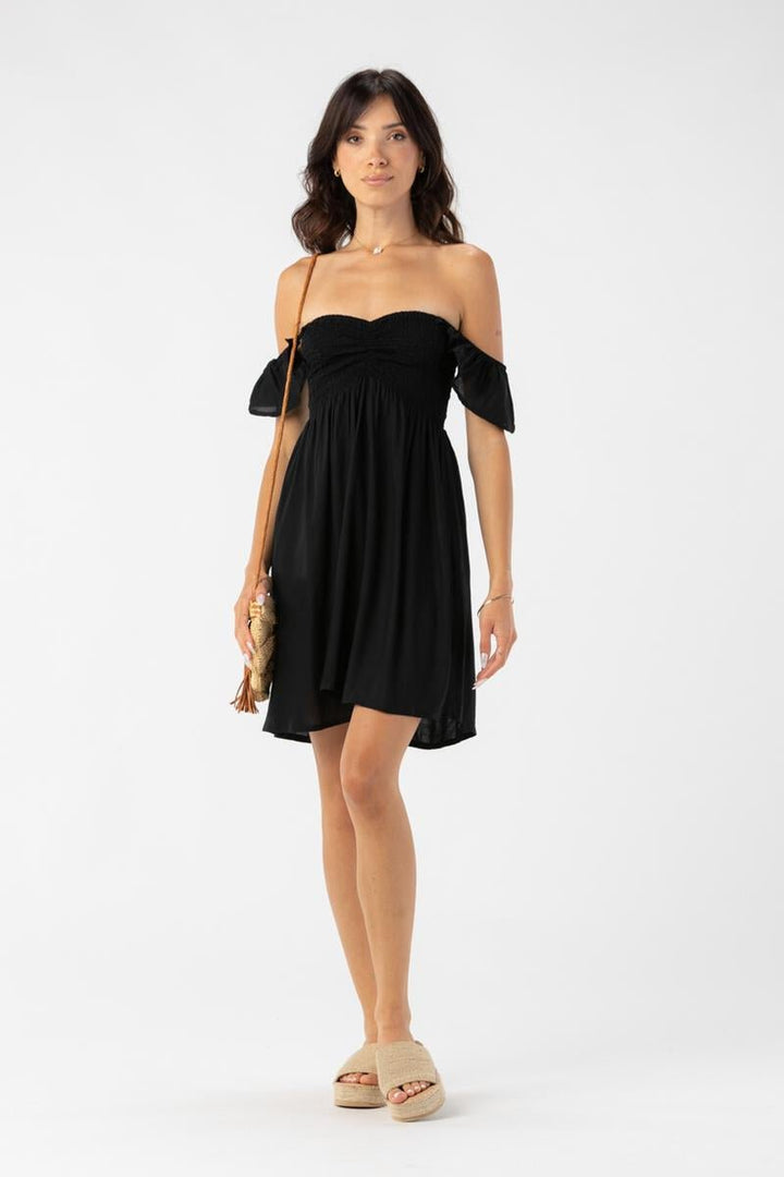 Hollie Mini Dress - Black - Jaffi's