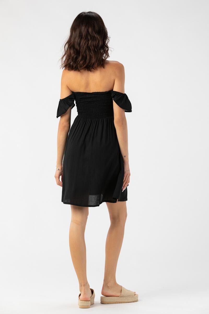 Hollie Mini Dress - Black - Jaffi's