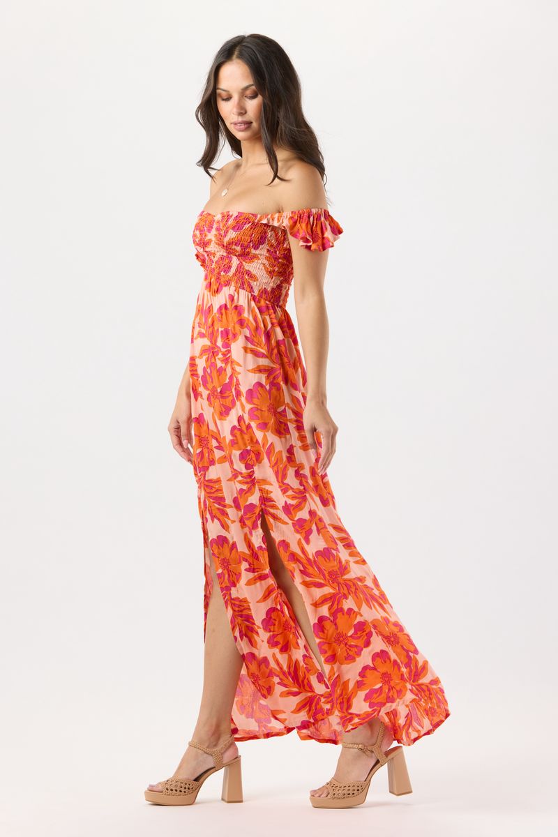 Hollie Maxi Dress - Seychelles Peach