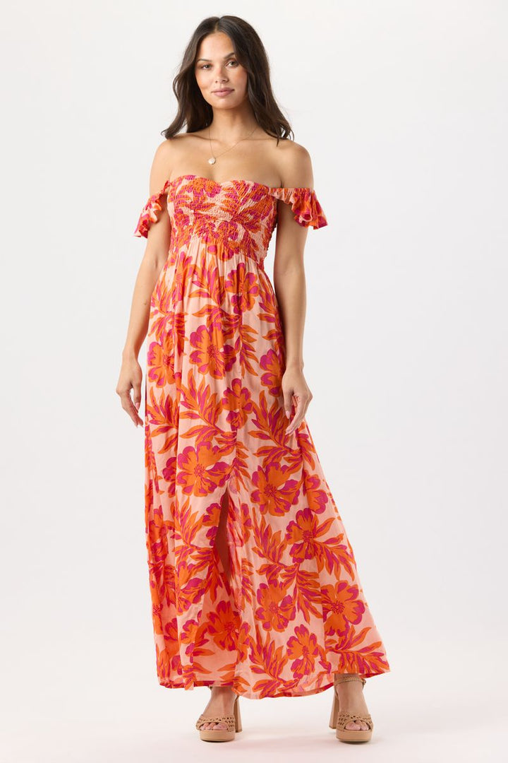 Hollie Maxi Dress - Seychelles Peach