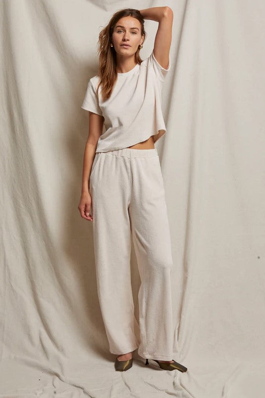 Holly Velour Wide Leg Pant