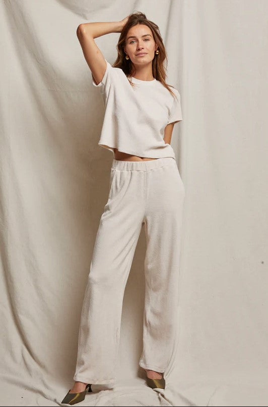 Holly Velour Wide Leg Pant