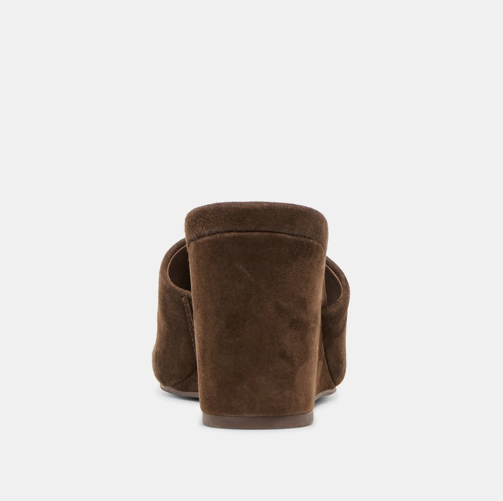 Holta Wedge - Dark Brown Suede