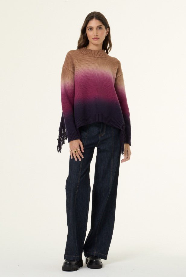 Houston Mock Neck Sweater - Whole Grain Ombre - Jaffi's