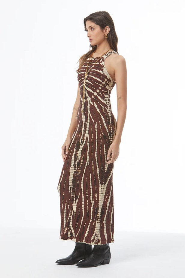 Iggy Maxi Dress - Sepia Nexus Wash