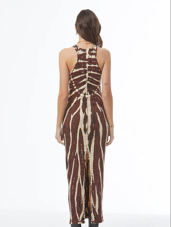 Iggy Maxi Dress - Sepia Nexus Wash