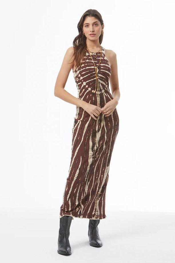 Iggy Maxi Dress - Sepia Nexus Wash