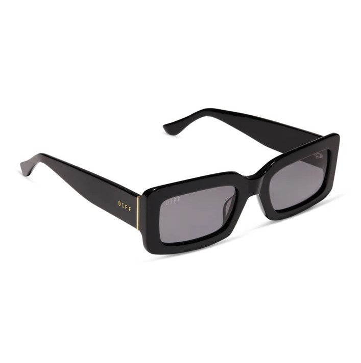 Indy Sunglasses - Black + Grey Polarized