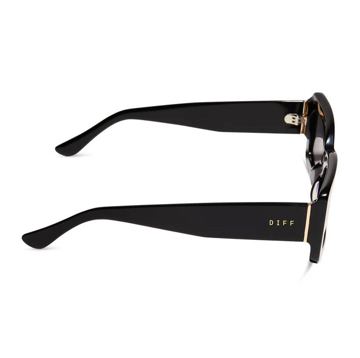 Indy Sunglasses - Black + Grey Polarized