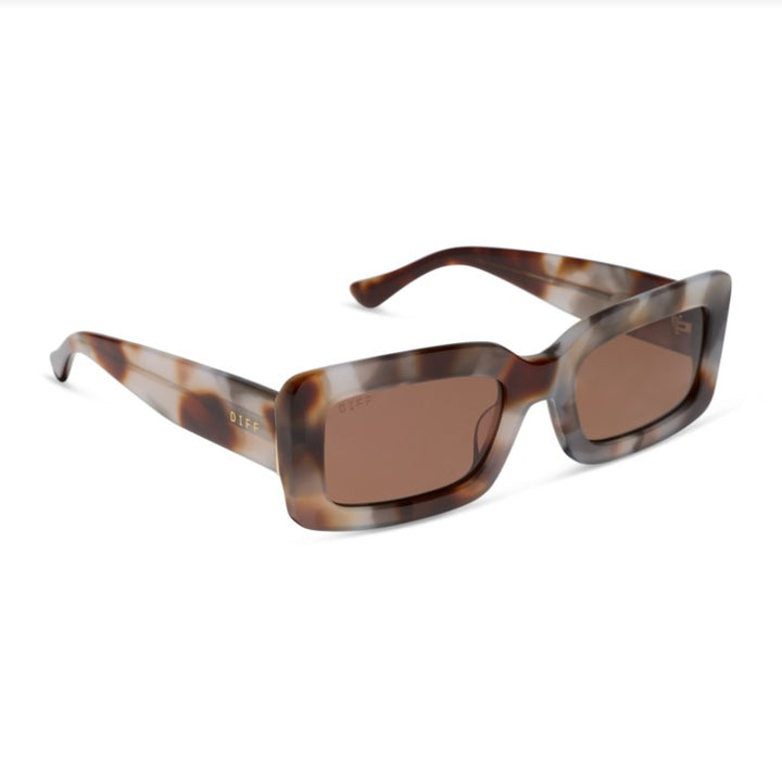 Indy Sunglasses - Dove Tortoise + Brown Polarized