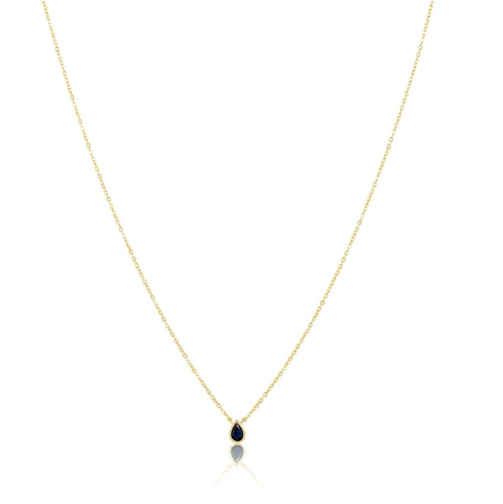 Ines Raindrop Necklace Sapphire