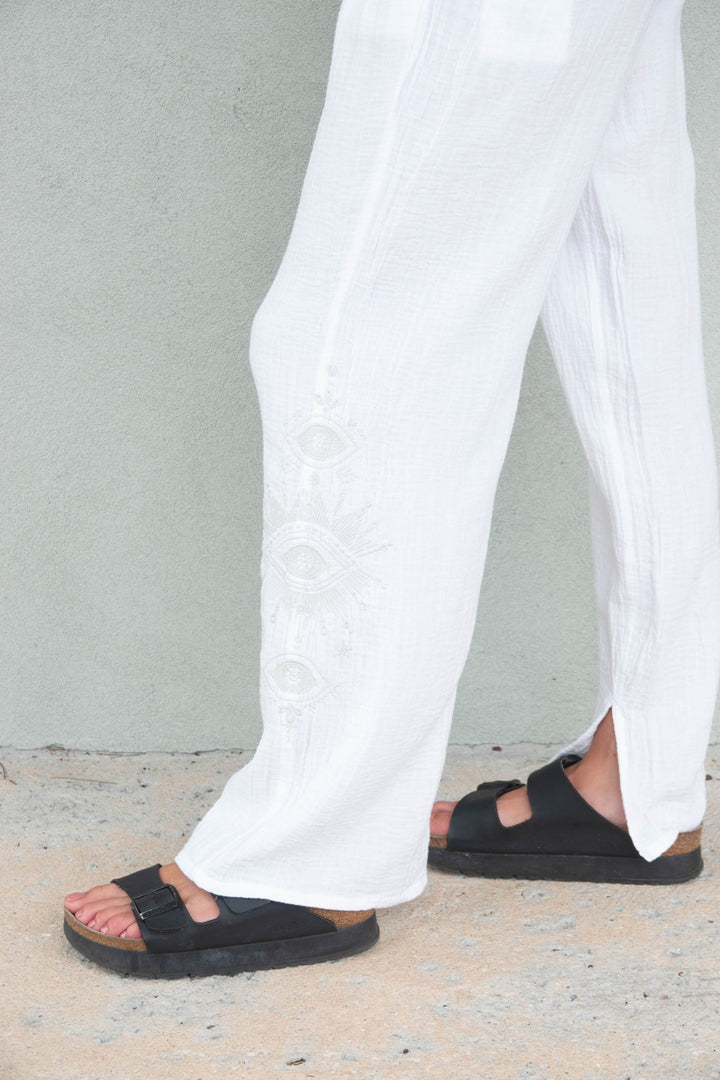 Inner Gaze Page Pant - White - Jaffi's