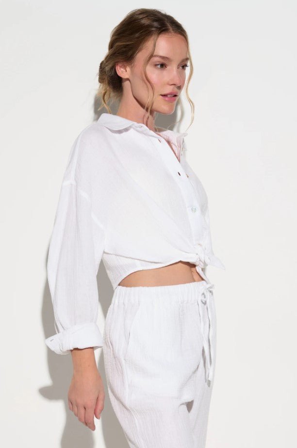 Inner Gaze Willow Shirt - White - Jaffi's