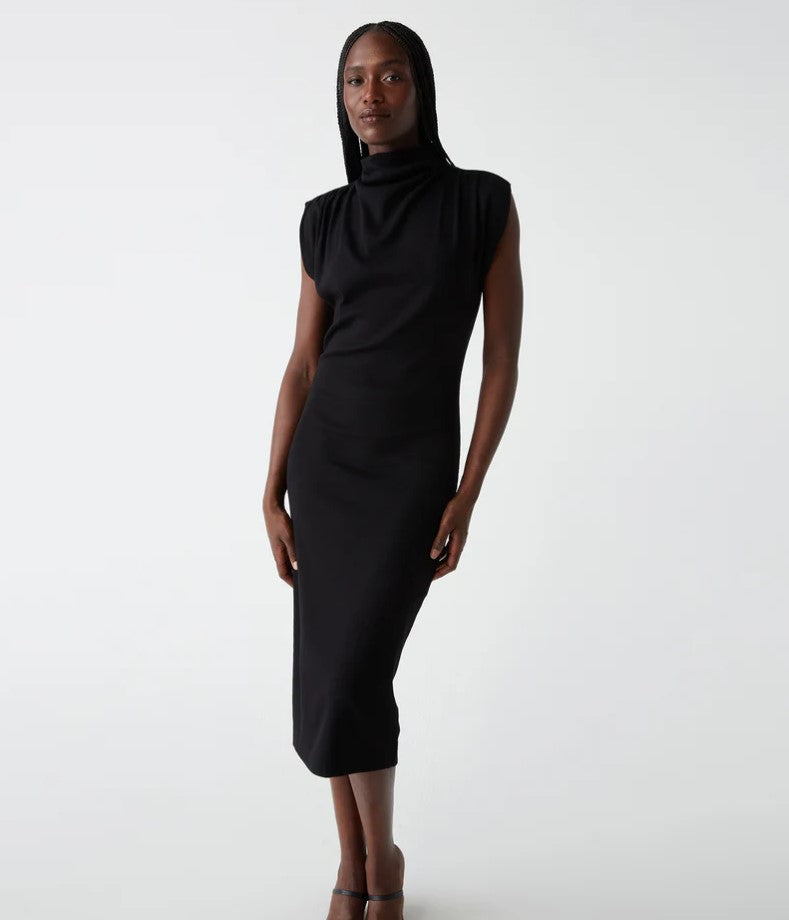 Iolanda Mock Neck Midi Dress