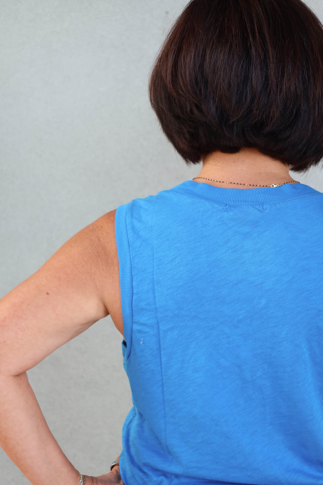 Ira V Neck Tank - Pacific - Jaffi's
