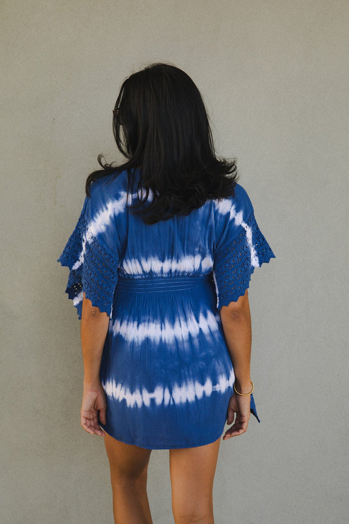 Isla Coverup - Navy Tie Dye - Jaffi's