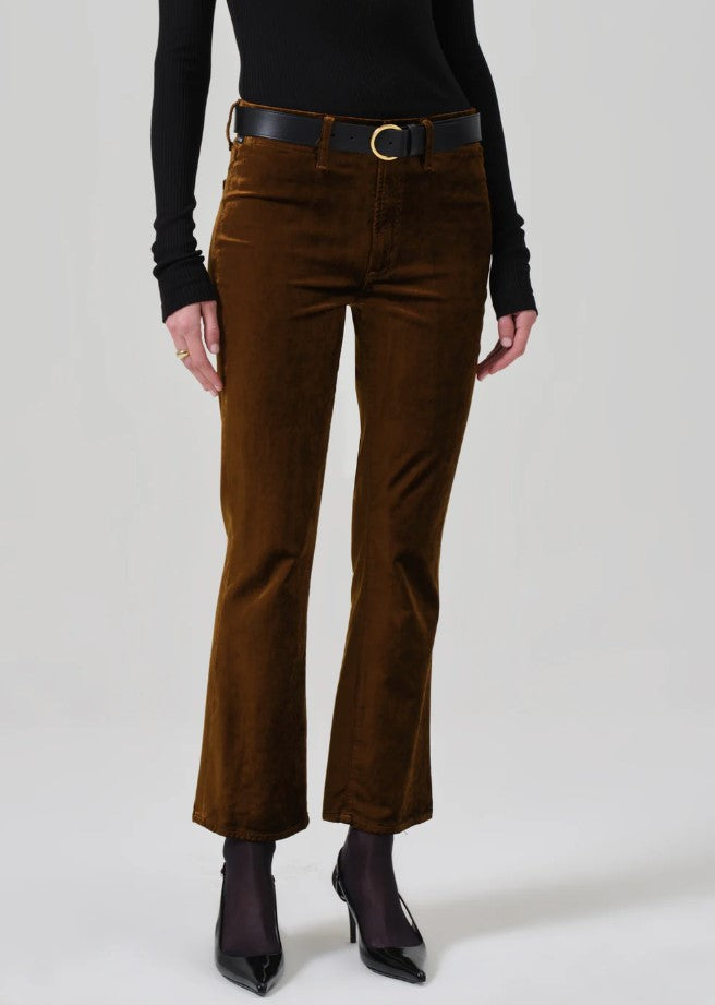 Velvet Isola Crop Trouser - Golden