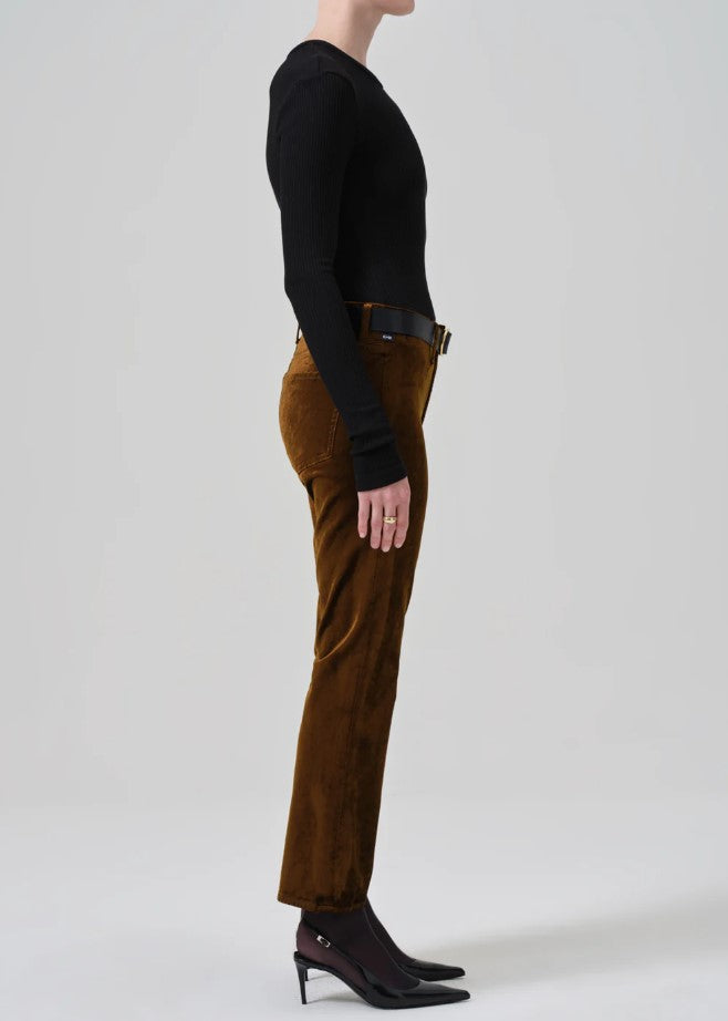 Velvet Isola Crop Trouser - Golden