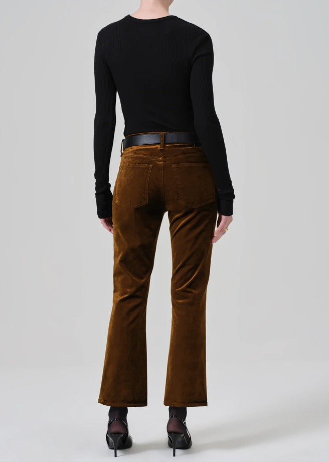 Velvet Isola Crop Trouser - Golden