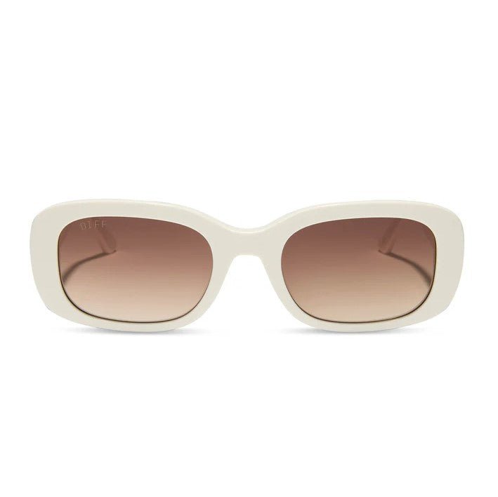 Italy Sunglasses - Ivory + Brown Gradient - Jaffi's