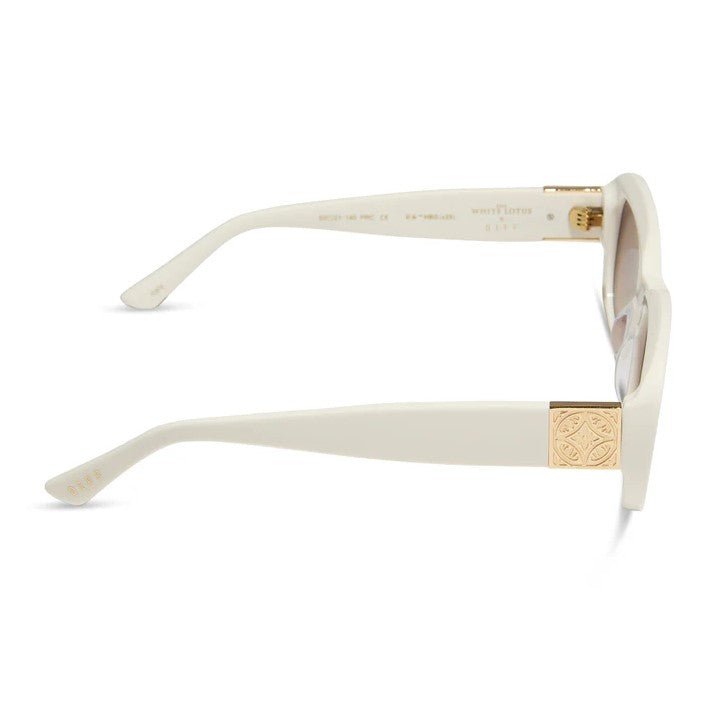 Italy Sunglasses - Ivory + Brown Gradient - Jaffi's