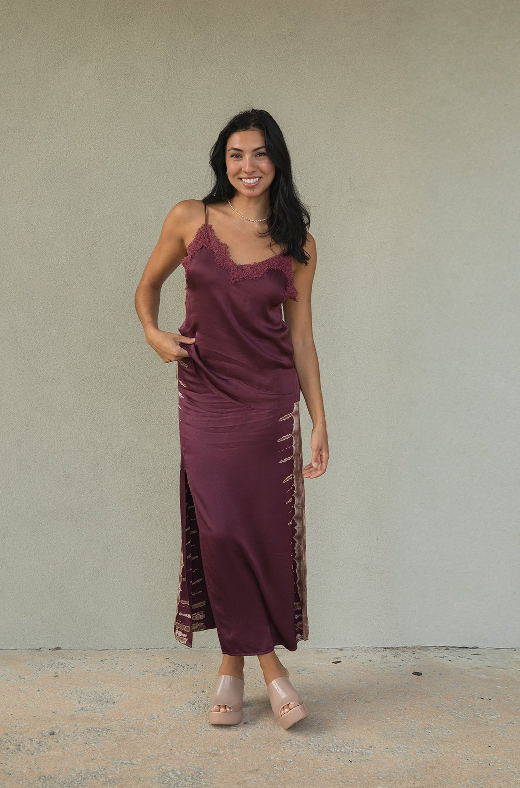 Jacklyn Skirt - Cherry Lacquer Tree Wash - Jaffi&