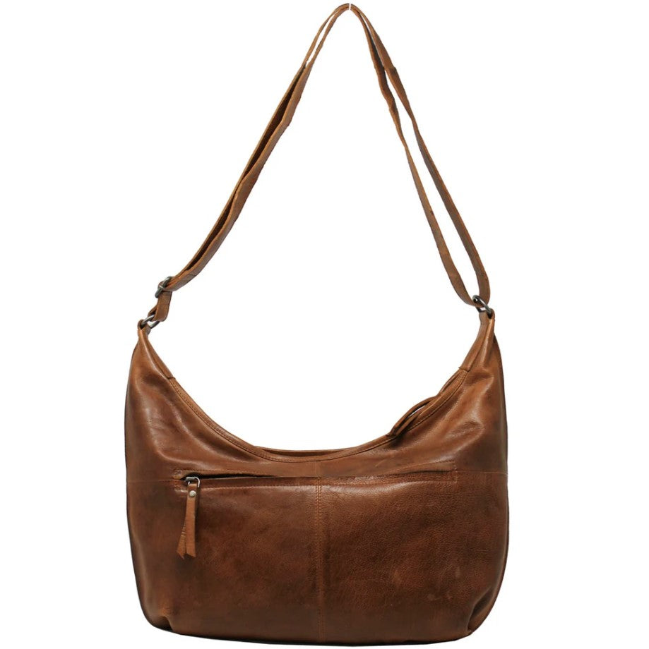 Jackson Leather Crossbody - Cognac