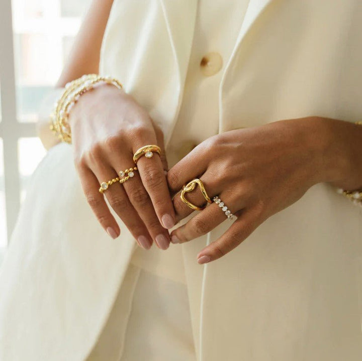 Jade Oval Cut Ring - Jaffi's