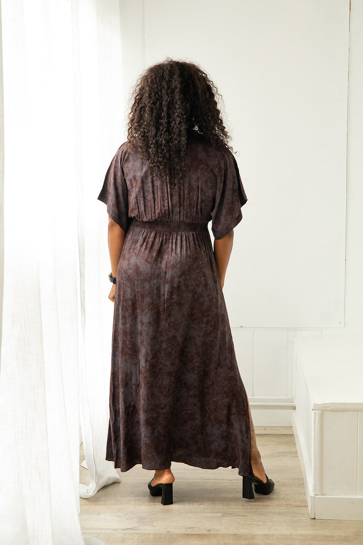 Poppy Maxi Dress - Tie Dye Hazy Raisin