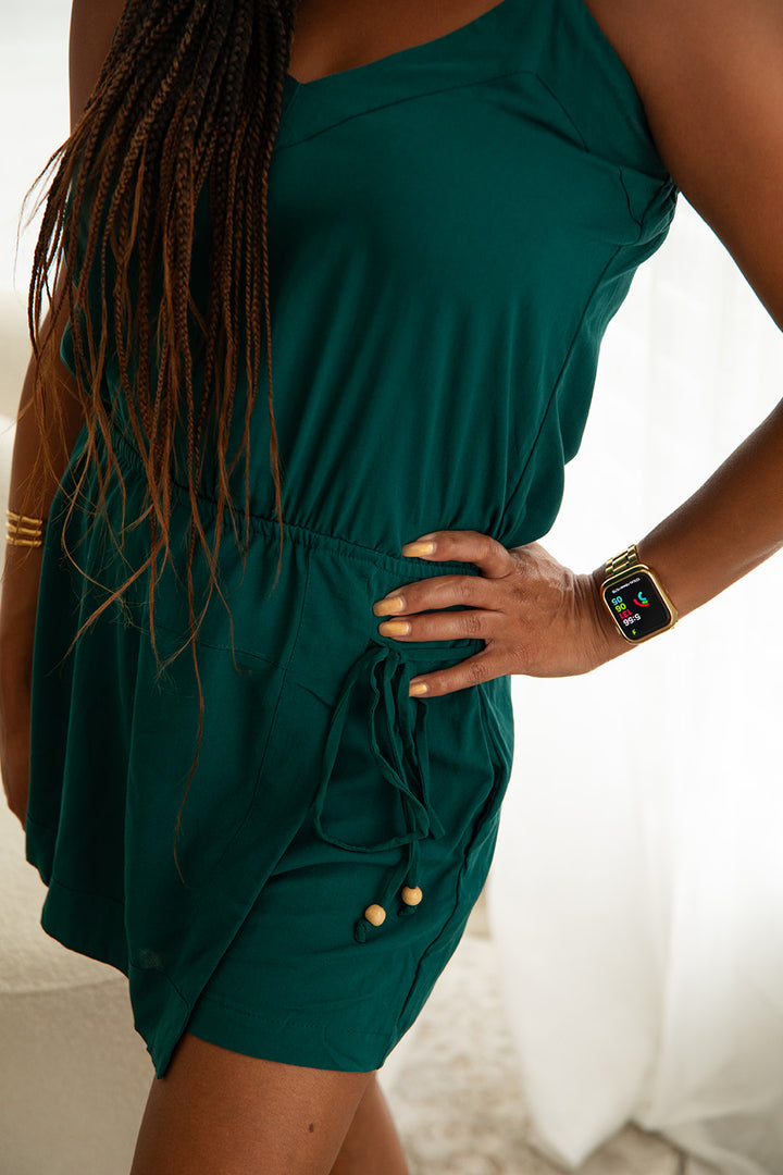 Calista Romper - Petrol
