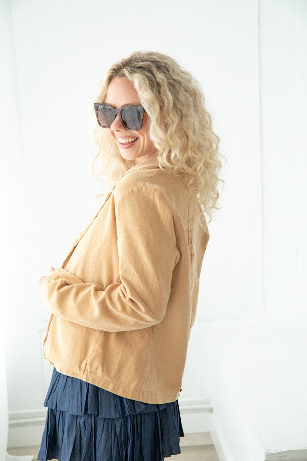 Century Park Corduroy Blazer - Quinoa