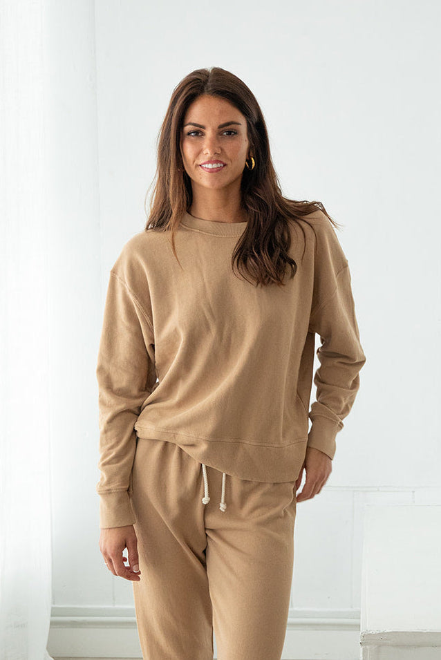 Tyler Pullover Sweatshirt - Suede