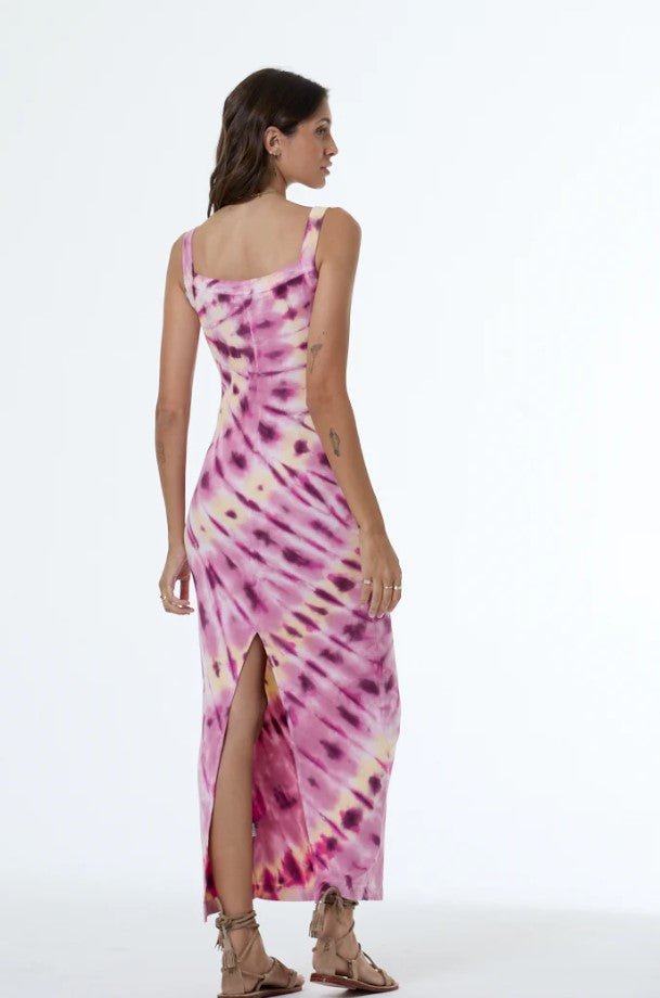 Jane Midi Dress - Electric Fuchsia Lilly Wash - Jaffi's
