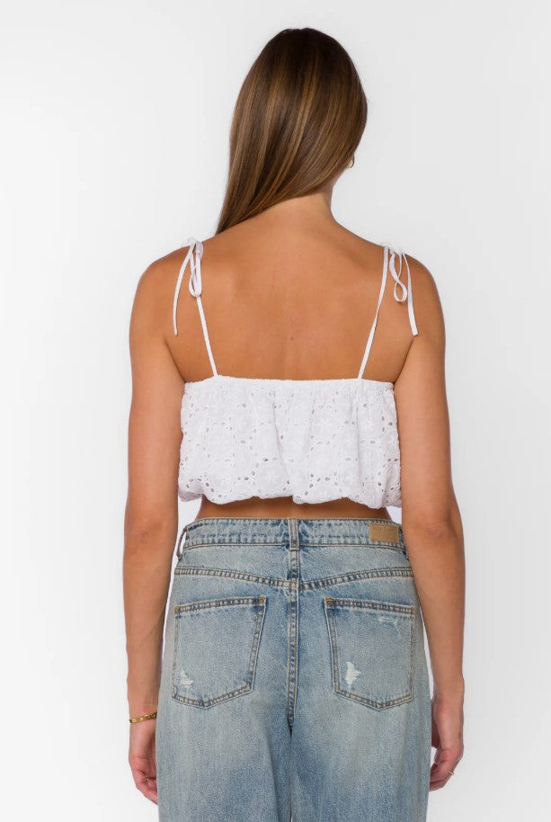Jasenia Crop Top - White