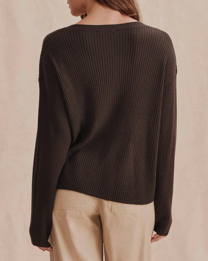 Georgie Rib Cardigan - Java