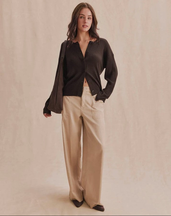 Georgie Rib Cardigan - Java