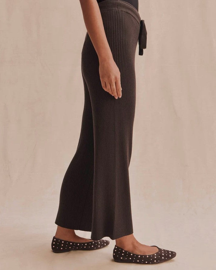 Georgie Rib Sweater Pant - Java