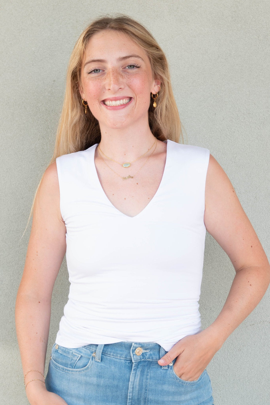 Jersey Mom Cropped Tee - White - Jaffi's