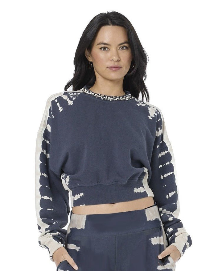 Jet Set Crew Pullover - Steel Grey Tree Wash - Jaffi&