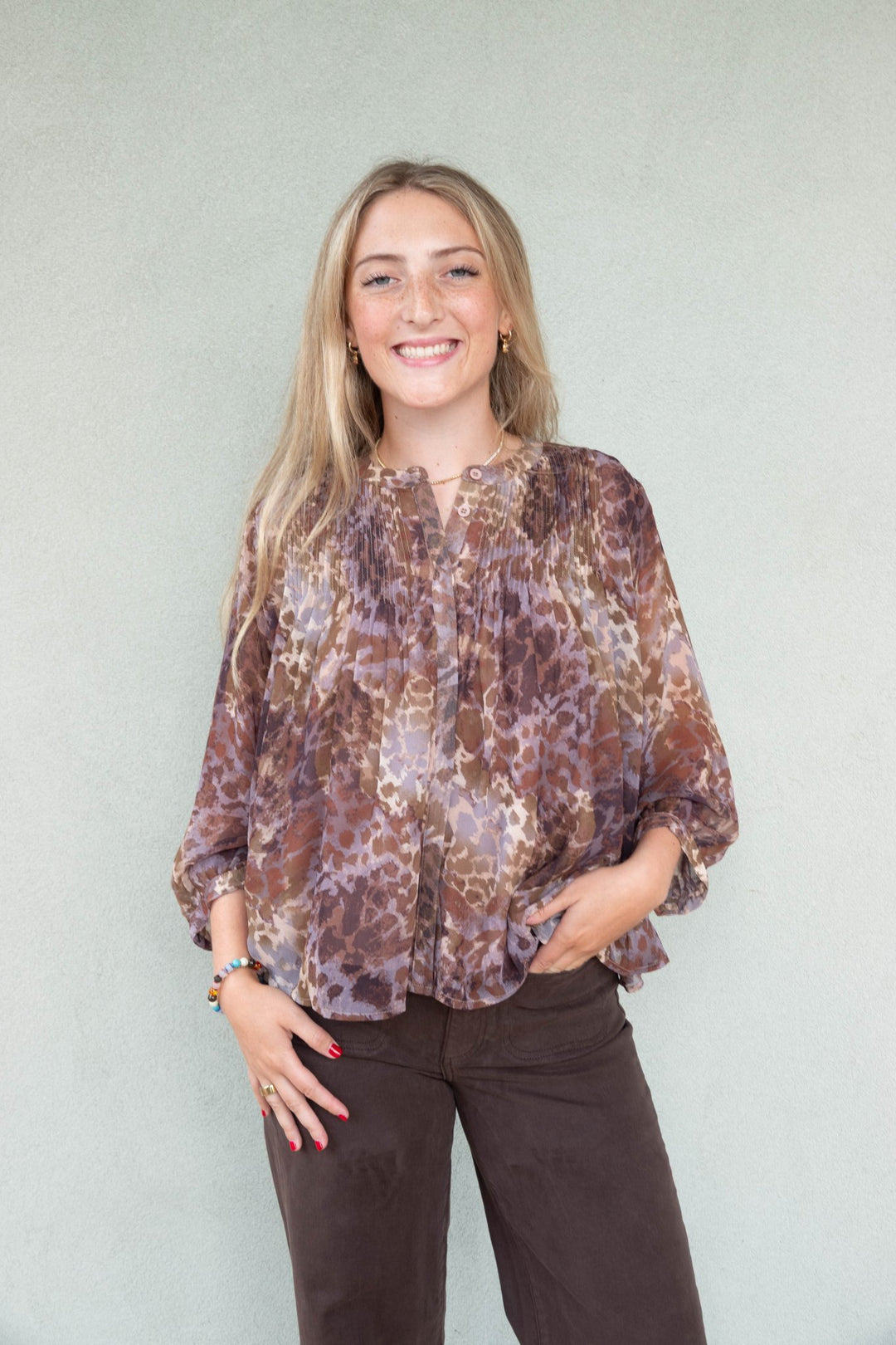 Jill Blouse - Dusty Safari - Jaffi's