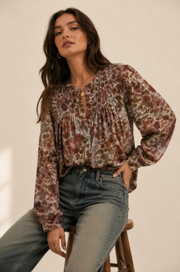 Jill Blouse - Dusty Safari