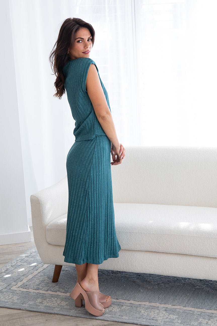 Jinny Power Shoulder Top - Glaze - Jaffi's