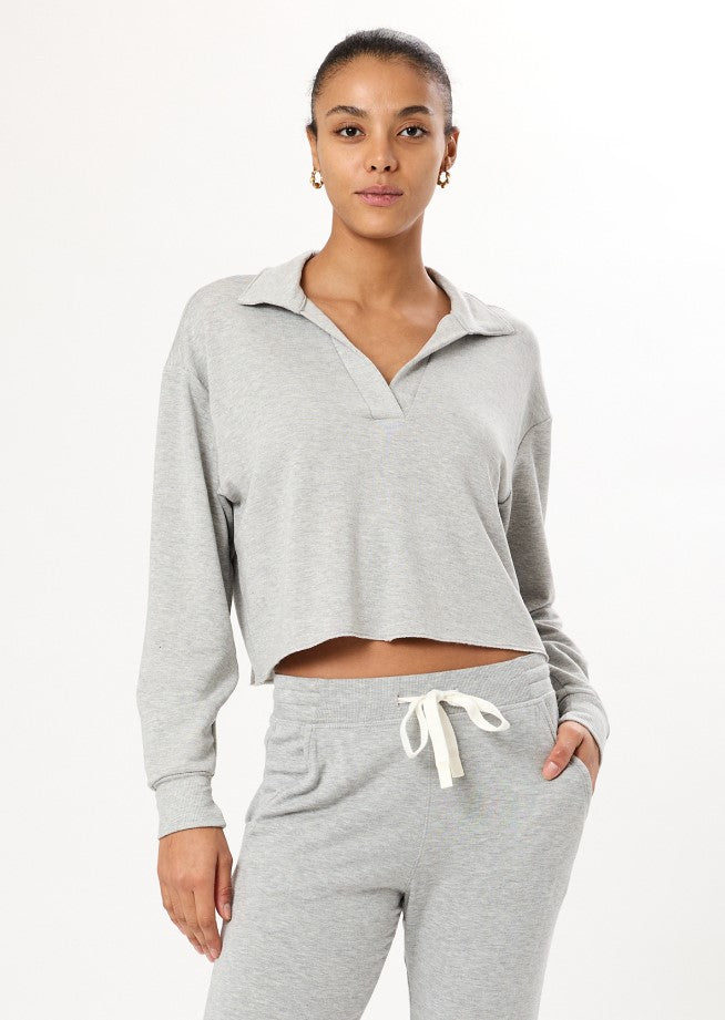 Joan Fleece Polo Sweatshirt