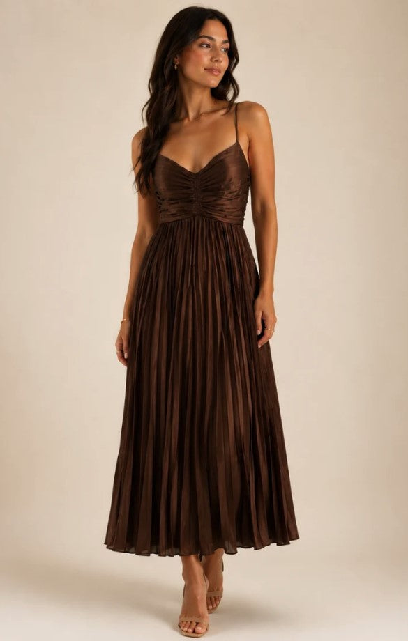 Joanna Dress - Cinnamon Bun