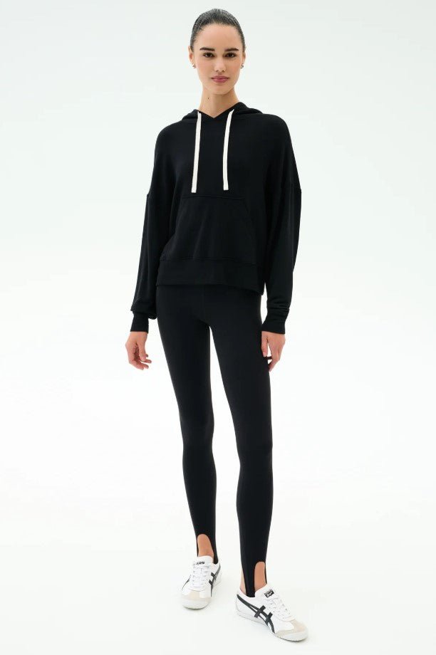 Joey Long Sleeve Hoodie - Black - Jaffi's